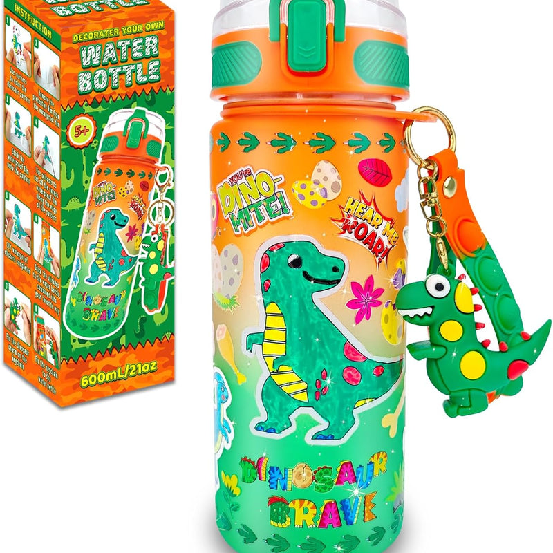 EDSPORTSHOUSE Decorate Your Own Water Bottle Kits for Girls Age 4-6-8-10,Unicorn Painting Crafts,Fun Arts and Crafts Gifts Toys for Girls Birthday Christmas(Unicorn)