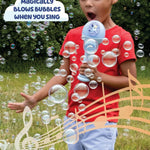 Bluey Dance Mode Bubble Machine and Toy Microphone with Bubble Solution for Kids