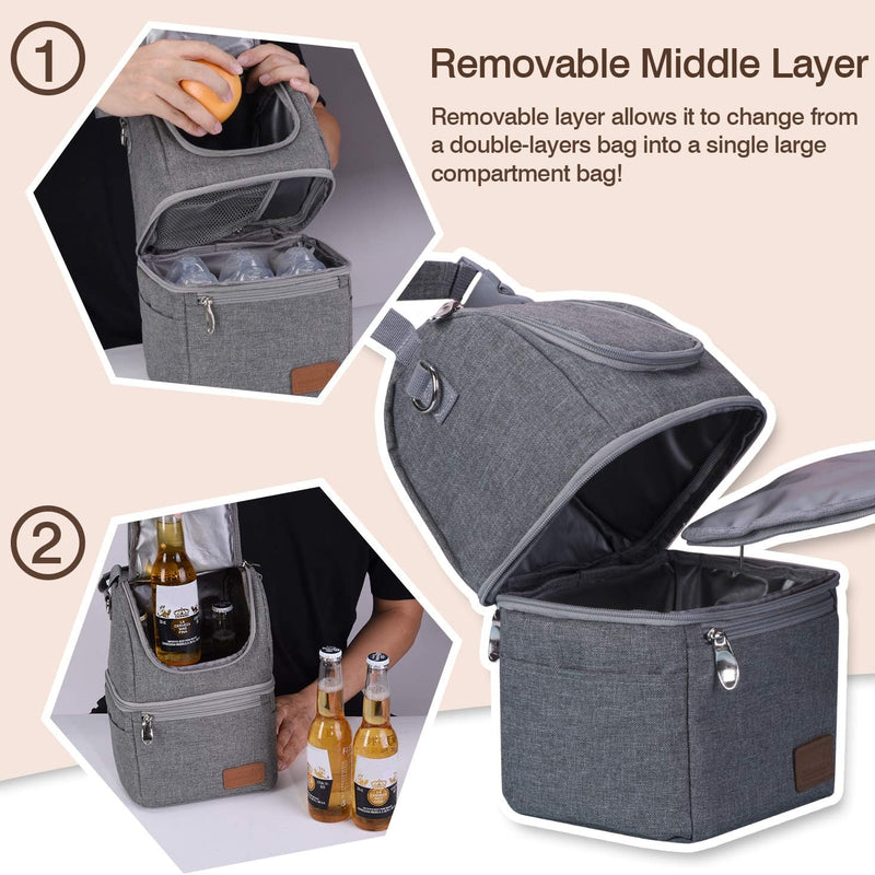 Momcozy Insulated Baby Bottle Bag, Breastmilk Cooler, Multi-Use | Multi-Function Breastmilk Cooler Bag, Fit as Wine Carrier or for Milk Bottles Like Dr. Brown, Comotomo, Philips, Nuk