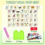 LWZAYS Diamond Art Kits for Kids Boys and Girls Ages 6-8-10-12 Easy to DIY Creative Diamond Art Stickers Craft by Numbers Kits for Kids and Adult Beginners 2.0