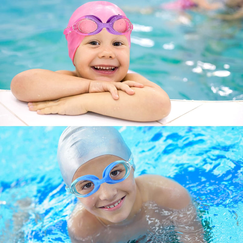EWPJDK Kids Swim Goggles - 2 Pack Swimming Goggles Anti Fog No Leaking For Kids Age 3-15