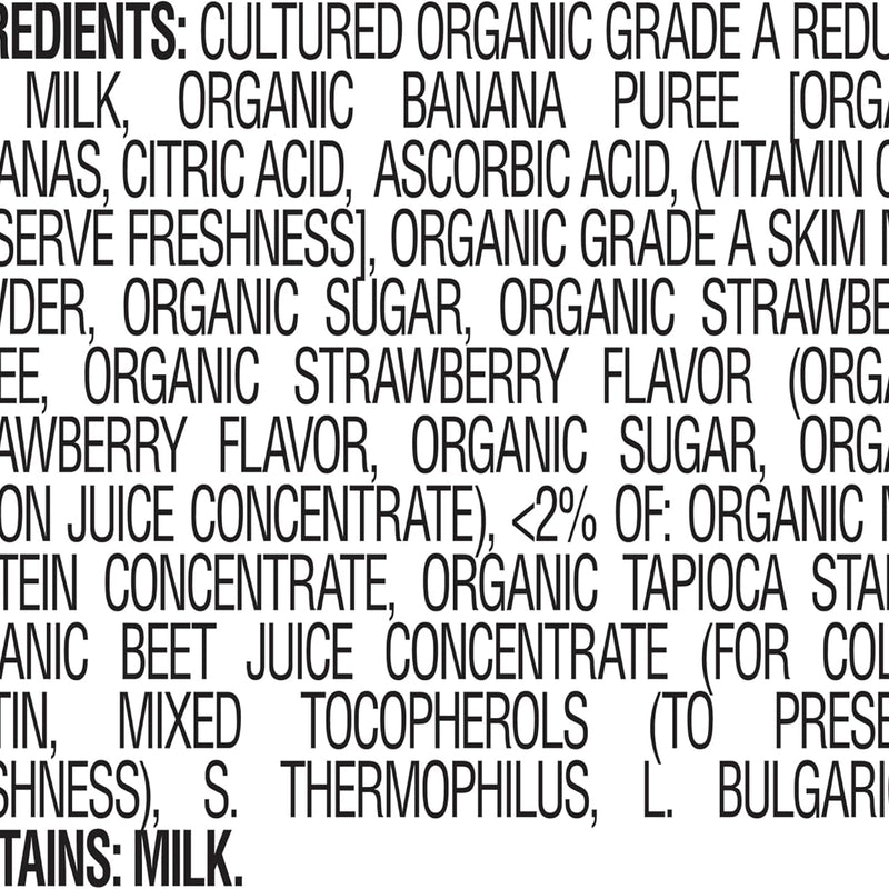 Happy Baby Organics Baby Snacks, Greek Yogis, Freeze Dried Yogurt & Fruit Snacks, Gluten Free Snack for Babies 9+ Months, Strawberry & Banana, 1 Ounce