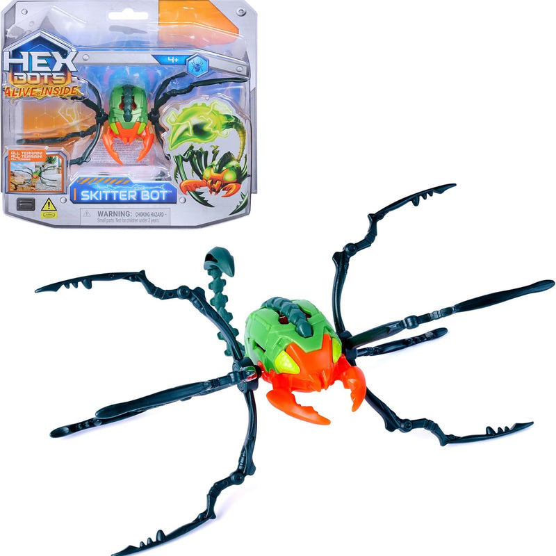 Official HEX BOTS Wall Crawler Gecko with rechargeable remote control and realistic gecko design for kids