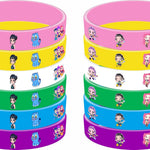 Demon Movie Hunters Birthday Party Supplies: 86-Piece Set with Bracelets, Pins, Keychains, and Stickers for Boys and Girls