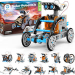 Sillbird 12-in-1 Solar Robot Building Kit: STEM Gift for Boys Aged 8-13, DIY Science Educational Robotic Toy
