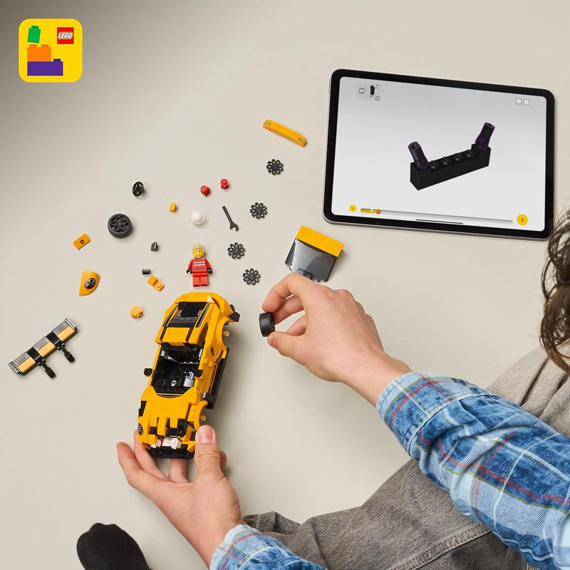 LEGO Speed Champions Porsche 911 GT3 RS Super Car Toy Kit for Kids Ages 9+