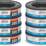Diaper Genie Essentials Round Refill 8-Pack, Unscented, Fits Complete Pails