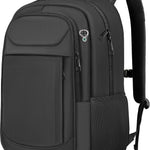 Travel Laptop Backpack 17 Inch, Sturdy Professional Travel Backpack for Men Women with LifetimeWarranty, Airline Approved Big Large Business Work College Computer Backpack, Black