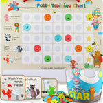 PUTSKA Potty Training Chart Toddler Boys, 35 Stickers, Crown, Firefighter
