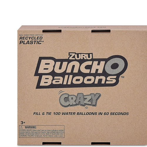 Bunch O Balloons Crazy Color by ZURU, 200+ Rapid-Filling Self-Sealing Water Balloons for Outdoor Family, Friends, Children Summer Fun, Amazon Exclusive (6 Pack)