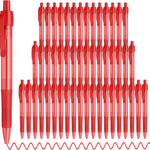 deegtran Pens Bulk, 50 Pack No Bleed Black Ink Click Pens with Soft Grip, Wholesale Retractable Ballpoint Pens for Office School, Medium Point Smooth 1.0MM