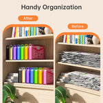 7 Pack Plastic Expanding File Folder, Transparent envelopes with Snap Closure, No Dividers, Large Capacity, Fit Legal/B4 Size for School, Office, Home, Hospital, 7 Colors