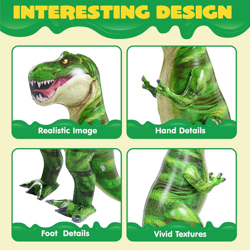 joyin 30" tyrannosaurus rex inflatable dinosaur party decoration for kids and adults