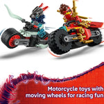LEGO NINJAGO Kai's Motorcycle Building Toy for Kids, 2 Minifigures, Ages 6+, Building Blocks for Boys & Girls
