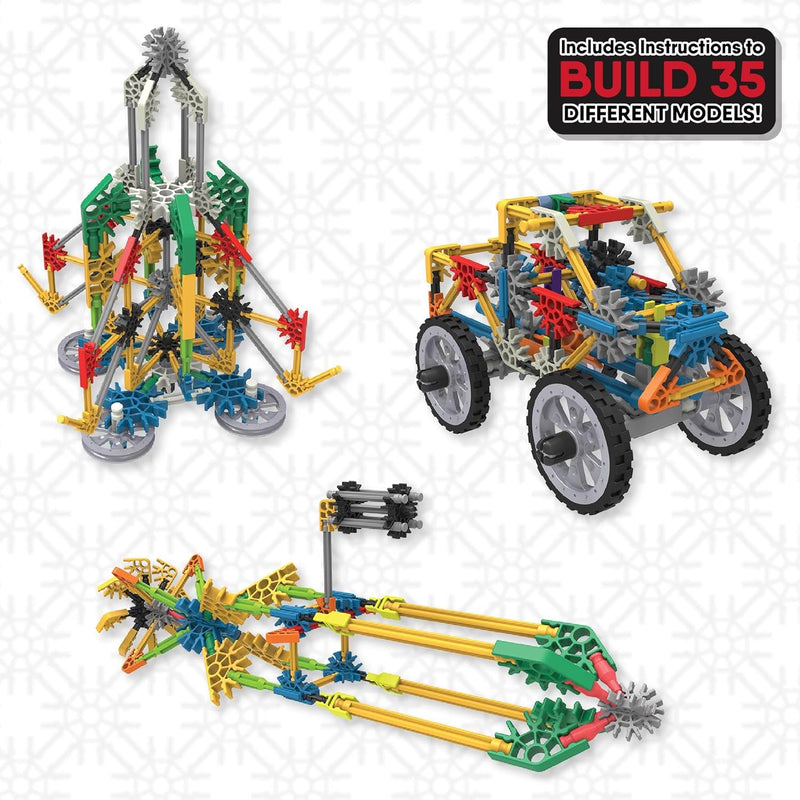 K'NEX Adventure Wheels Building Set - 480 Pieces STEM Building Set for Kids Age 7+ with Real Moving Parts
