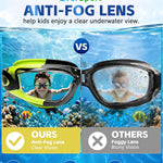 EverSport Kids Swim Goggles, Pack of 2 Swimming Goggles for Children Teens, Anti-Fog Anti-UV Youth Swim Glasses for Age4-16