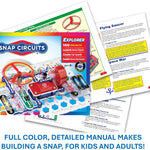 Snap Circuits Jr. SC-100 Electronics Exploration Kit, 100+ Projects, STEM Toy for Kids 8+
