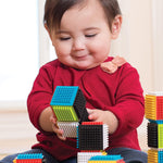 Infantino 24-piece multicolor sensory blocks for babies and toddlers 12 months+, BPA-free and baby-safe materials