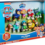 Paw Patrol, 10th Anniversary, All Paws On Deck Toy Figures Gift Pack with 10 Collectible Action Figures, Kids Toys for Ages 3 and up