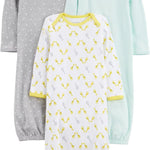 Simple Joys by Carter's Baby 3-pack Neutral Cotton Sleeper Gown