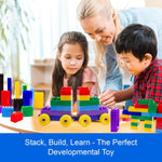 Dimple Building Blocks for Toddler (300 Pcs) Stacking Toys & Puzzle Games for Learning and STEM Fun Montessori Toys, Educational Baby Blocks Age 3+ Toddler Boy & Girl Birthday for Kids