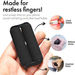 ONO Roller - Handheld Fidget Toy for Adults | Help Relieve Stress, Anxiety, Tension | Promotes Focus, Clarity | Compact, Portable Design (Black, Junior Size - ABS Plastic)