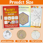 Elfew 4 Pack Activity Book for Adults, 150+ Brain Games, Puzzles Books for Adults, Teens and Seniors, Activities for Adults, Memory Games Includes Word Search, Sudoku, Mazes and More