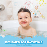 Tub Works® Bath Paint Sticks™ | Nontoxic, Washable Bathtub Paint for Creative Kids & Toddlers