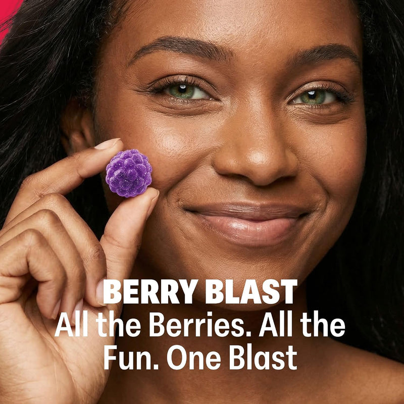 Shameless Snacks Berry Blast Gummy Candy Variety Pack & Fruit Snacks | Keto High Fiber Gummies, 3g Sugar 70 Cals - Gluten Free Vegan Bulk Treats for Kids & Adults
