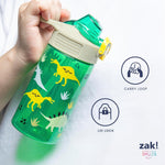 Zak Designs Marvel Spider-Man Sage 16oz Leak-Proof Straw Kids Water Bottle | BPA Free Durable Plastic, Cupholder Friendly, Dishwasher Safe, Easy to Clean, Lid Lock, Handle, For School, Home, Travel