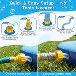 Non Slip Splash Pad for Kids and Dogs, 80" Sprinkler Splash Pad with 5mm Reinforced Edges,0.58mm Thickened Dog Pool,Outdoor Water Toys for Toddlers,Summer Backyard Fountain Play for Girls Boys Pets