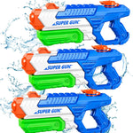 3 Pack Water Guns for Kids Adults, 600cc High Capacity Super Squirt Soaker | 30 Feet Long Range Shooting, Pump Action Water Gun Blaster, Outdoor Summer Pool Beach Water Fighting Toys for Kids and Adults