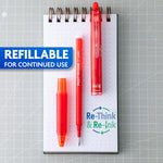 PILOT FriXion Clicker Erasable, Refillable & Retractable Gel Ink Pens, Fine Point, Assorted Color Inks, 10-Pack Pouch (11336)