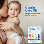 Johnson's Baby Gentle Care Kit, Baby Skin Care, 4 Items, Includes Desitin Maximum Strength Paste, Infants' Tylenol, Fever Reducer, Johnson's Baby Head-to-Toe Baby Wash, Zarbee's Soothing Saline Mist