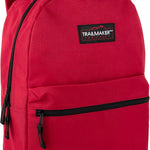 Trail maker Classic 17 inch Backpacks with Adjustable Padded Straps | School Backpacks for Girls, Boys (Black)