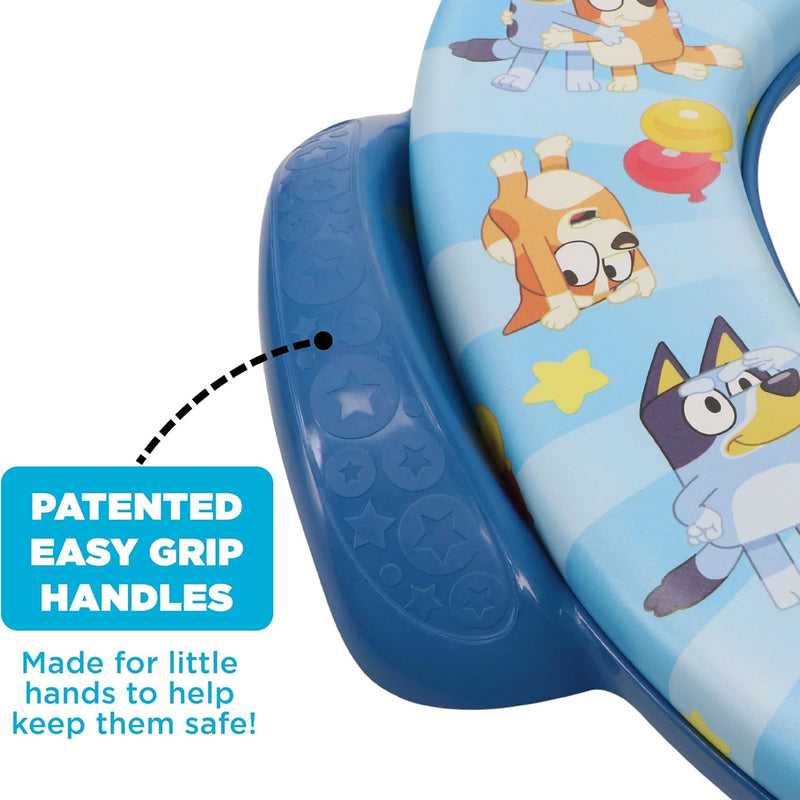 Bluey Soft Potty Seat - Potty Training Toilet Seat, Soft Cushion, Baby Potty Training, Safe, Easy to Clean