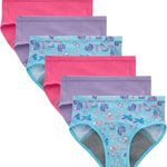 Hanes Toddler Girls' Potty Trainer Brief, Moisture-Wicking Panty, Odor Protection Potty Trainer Underwear, 6-Pack