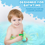 Tub Works Kids Nontoxic Bath Bomb Potions, Variety 6 Pack, Fizzes, Foams & Bubbles with Colorful Eruption, Interactive Bath Toys for Toddler Science Fun