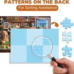 BenBen 500-Piece Adult Jigsaw Puzzle with HD Printing, Dog Theme, Thick Cardboard, Family Game Night