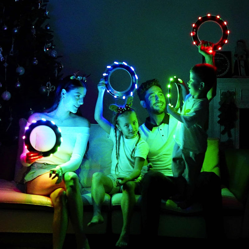 TOSY Flying Ring - 36 RGB Multicolor or 12 Monocolor LEDs, Super Bright, Lost Mode, Auto Light Up, Camping Essentials for Kid/Teen/Boy/Girl, Safe & Soft, Waterproof, Pool/Beach Games, Lightweight Toy