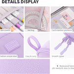 CICIMELON Durable Pen Pencil Case Big Storage Pen Pouch Bag for School Supplies Office College Teen Girls Adults, Purple