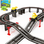 104 PCS Magnetic Tiles Road Set for Kids Ages 3-5, 5-7, 4-8, Magnet Building Blocks for Toddler Toys Games