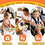 Grarain Busy Board: Montessori Educational Toy for 1-3 Year Olds, Sensory Learning Activity for Autism