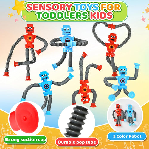 6Pack Sensory Autism Toys for Tollder Kids, Airplane Travel Road Trip Restaurant Toy for Age 3-5 5-7 Fidget Classroom Must Have Treasure Prize Autistic ADHD Easter Basket Stuffers Gifts