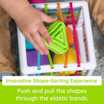 Fat Brain Toys InnyBin Shape Learning Sensory Toy | Grasping and shape-learning activity. Fine motor skills, sensory learning, spatial reasoning. Babies, toddlers, 10 months+.