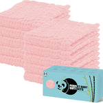 HIPHOP PANDA Large 100% Cotton Muslin Baby Burp Cloths - Reinforced Edges | 20 x 10 In Pre-Washed Ultra Absorbent and Soft Baby Essentials Drool Rags for Newborn Boy Girl - 10 Pack, Earth Tones