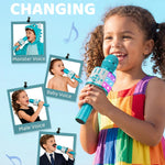 Amazmic Kids Karaoke Microphone Machine with LED Light, Bluetooth, for Girls and Boys Age 3-12