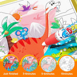 Timetome Water Painting Books for Kids Ages 3-6 | Water Coloring Books with Water Pens, No Mess Travel Toy for Kids to Develop Creativity, Fine Motor Skills and Early Learning