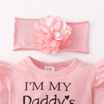 SUNNY PIGGY Newborn Infant Baby Girl Clothes Outfits Ruffle Romper Floral 4Pcs Pants Sets Toddler Girls Clothing Set