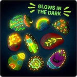 Dan&Darci kids' rock painting kit with glow-in-the-dark paints for creative art toys, ages 6-12.